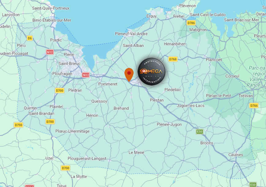 Secteur d'intervention Lamballe-armor, Saint Brieuc Secteur d'intervention sur alarme Lamballe-Armor, Saint Brieuc, saint Méen le grand